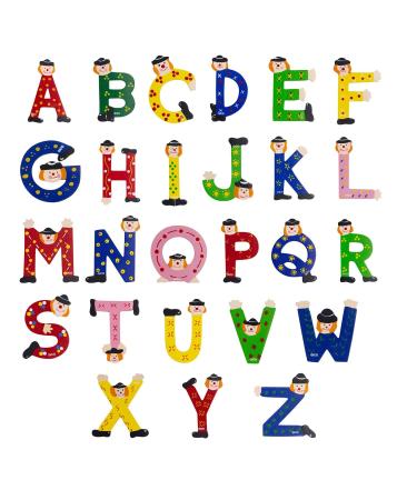 Large Wooden Letters for Children's Room Decor | Personalized Door Decorations | Funny Clown Design | Height 9cm | Ideal for Kids' Names | International Shipping - Buy Online on GoSupps.com