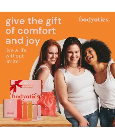 Bodyotics Silicone Pelvic Floor Muscle Trainer Set of 5 - Women's Dilators for Effective Release and Strengthening - Bodyotics - Buy Online on GoSupps.com