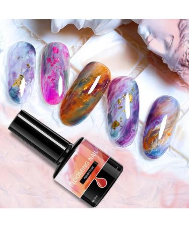 Nail Bloom Gel Spot Gel Nail Art Liquid with Watercolor Bloom Effect Clear and Light Formula 7.3ml for Wedding Travel Party Home  - Buy Online on GoSupps.com