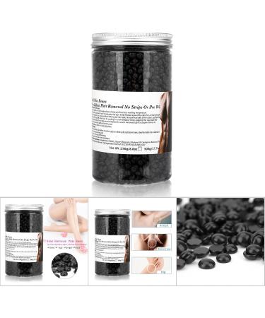 Saluaqui Enhanced Hair Removal with Lavender Depilatory Hot Film Hard Wax Beans 500 G for Bikini Leg and Body Care No Strips Required Chocolate Chocolate Chocolate - Buy Online on GoSupps.com