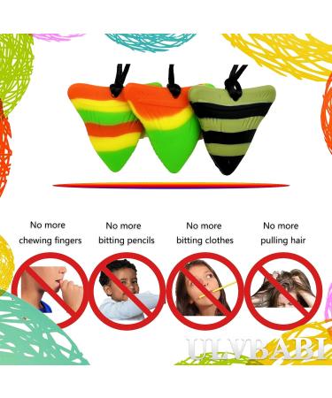 3-Pack Silicone Baby Bite Ring Necklace | Soft Sensory Chewelry for Adults & Infants - Shark Tooth Design - Buy Online on GoSupps.com
