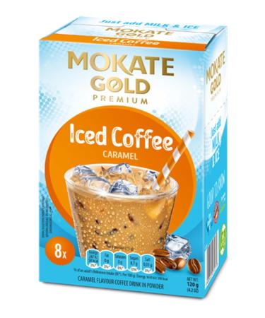 Mokate Mokate Gold Ice Coffee Drink Caramel 120g Box of 8 Bags