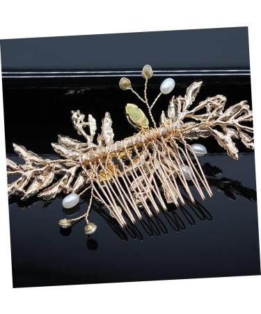 Didiseaon Pearl Hair Barrettes Decorative Hair Combs Crystal Decor Crystals Decor Wedding Crystal Hair Comb Rhinestone Headpiece Crystal Flower Comb Hair Accessories Bride Alloy - Buy Online on GoSupps.com