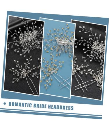 minkissy 5 Sets Bridal Headwear Bridal Hair for Wedding Crystal Hair Comb Bridal Headpieces for Wedding Bridesmaid Hair Accessories Romantic Bride Headdress Pearl Rhinestones Zinc Alloy - Buy Online on GoSupps.com