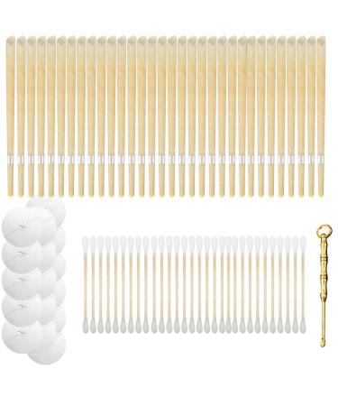 Set of 32 Natural Beeswax Ear Candles Wax Removal Ear Wax Candles for Ear Candling Wax Removal Ear Candling Candles for Ear Cleaning Ear Wax Candle Ear Wax Removal Kit Ear Cleaner 32 Pack
