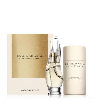 Donna Karan Cashmere Mist Discovery Set For Women - Eau de Parfum Mini Spray 0.5 Fl. Oz. & Anti-Perspirant Deodorant Stick 1.7 Oz.