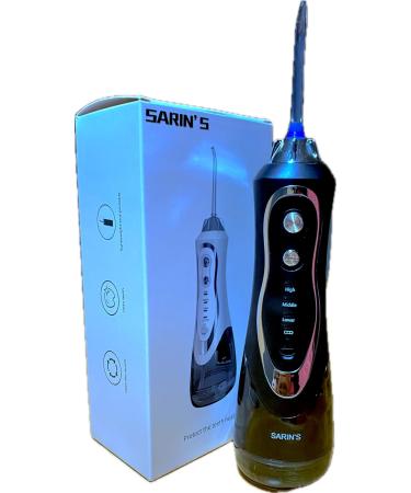 Buy SARIN S Water Flosser - Jet Flosser with 300ML 3 Modes 4 Tips | Rechargeable IPX7 Waterproof & Portable | Effective Oral Irrigator & Teeth Plaque Remover - Buy Online on GoSupps.com