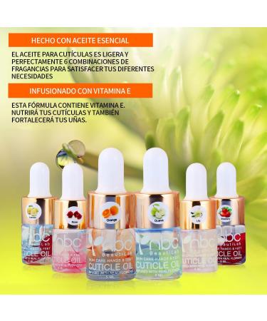 Lot de 6 huiles pour cuticules avec fleurs et vitamine E pour r parer les cuticules pendant la nuit adoucissant les cuticules Cuticle Oil Lot de protecteur pour la peau endommag e - Buy Online on GoSupps.com