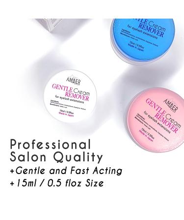 Amber Lash Eyelash Extensions Cream Glue Remover - 15g | Gentle Formula for Sensitive Skin | Professional Adhesive Remover | Fast Action - Rose Pink - Buy Online on GoSupps.com