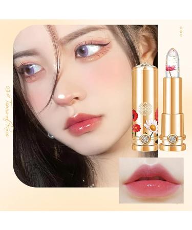 Crystal Flower Jelly Lipstick Set - 3 Colors | Color Changing Magic PH Lip Gloss | Waterproof Moisturizing Lip Balm Trio - Buy Online on GoSupps.com