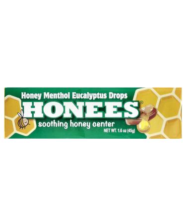 Honees Honey Menthol Eucalyptus Drops 1.6 oz (45 g)