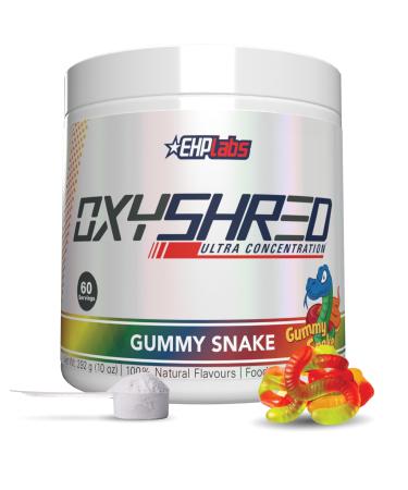 EHP Labs OxyShred Pre Workout Powder - Preworkout Powder with L Glutamine & Acetyl L Carnitine Energy Boost Drink - Gummy Snake 60 Servings