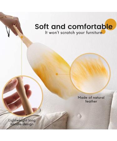 Retasica Anti-Static Wool Brush Duster Blinds Kitchen Keyboard Dust Cleaning Tool Car Duster Interior/Exterior Cleaner Smart and Soft and Duster 30cm - Buy Online on GoSupps.com