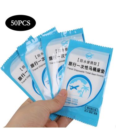 XXYXXY 50 Pieces of Disposable Travel Toilet seat Waterproof Portable WC seat Cushion Toilet seat Travel Business Convenient Toilet Daily Independent Packaging - Buy Online on GoSupps.com