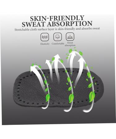 FRCOLOR Heel Pads for High Heels - 8 Pairs Cushioned Inserts for Foot Comfort - Black Rear Half Pads (9.52x7x0.8cm) - International Shipping Available - Buy Online on GoSupps.com