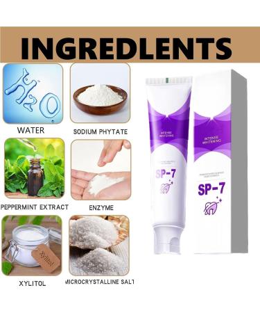 SP-7 Ultra Whitening Toothpaste - Brighten Teeth Freshen Breath & Promote Healthy Gums | International Shipping Available - Buy Online on GoSupps.com