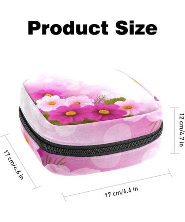 Blossoming Flowers Menstrual Pad & Cup Pocket Case - Stylish & Practical Sanitary Napkin Storage for Teens & Women - Buy Online on GoSupps.com