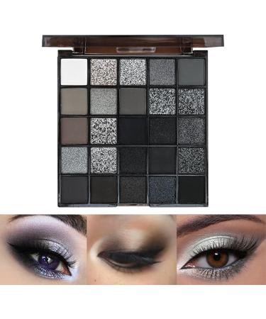 Goth Make-Up Dark Eyeshadow Palette 25 Colors Shimmer Black Smoky Honeshadow | Shadow Powder Smoky Gothic Eyeshadow Kit Eyeshadows for Women - Buy Online on GoSupps.com