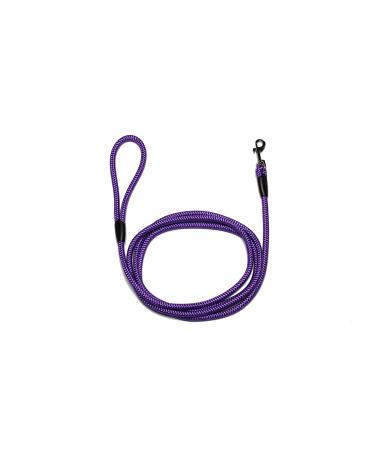 Leash - rope leash with hand loop Basic 10mm 27 colours 7 lengths (2.50 m violet) 2.50 m violet