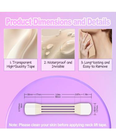 Neck Lifting Tapes Breathable and Elastic Support Patches Instant & Reusable for Double Chin Neck Jowls Improve Necklines and Wrinkles (24 Count (Pack of 1)) - Buy Online on GoSupps.com