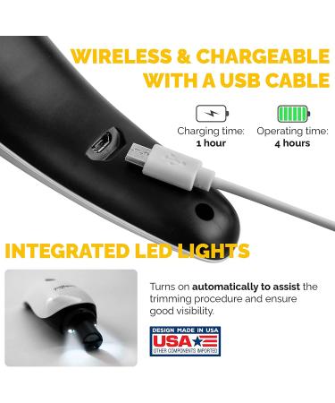 LuckyTail Dog Nail Grinder Trimmer: Professional 2-Speed Electric Pet Grooming Tool Kit | Quiet & Painless Paw Clipping | Rechargeable - Buy Online on GoSupps.com
