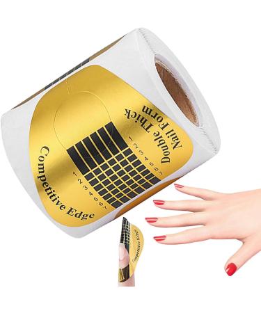 Nail Forms | Horseshoe Shaped Nail Extension Stickers with Numbers Marked | Nail Tape for Professional Use Nail Shaper for Nail Art DIY Nail Extension Tips Horseshoe Paper Holders 100 Pieces - Buy Online on GoSupps.com