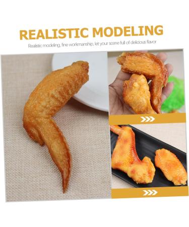 Zerodeko 10 Pcs Simulation Chicken Leg Chicken Wings Imitated Chicken Wings Chicken Wings Models Kitchen Props for Home Fake Food Lifelike Fast Foods Food Decor Chickens Pvc Toy Artificial Assorted Colorx2pcs 11X3.8X2.2CMx2pcs - Buy Online on GoSupps.com