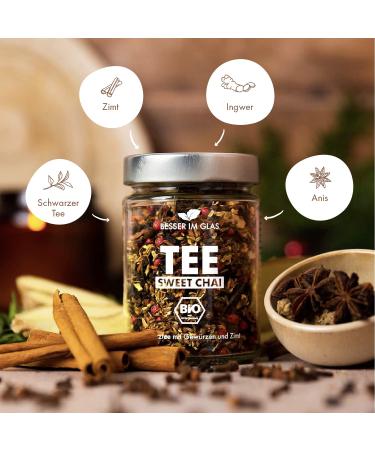 Better in the Glass Organic Tea Gift Set - Spiced Sweet Chai Merry Cinnamon & Ginger - 150 Sugar-Free Loose Tea Portions | Vegan & Sustainable Tea Gift - Buy Online on GoSupps.com