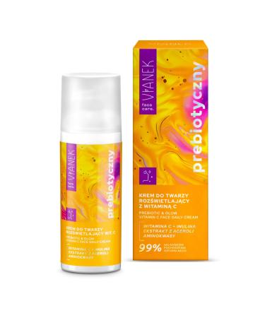 VIANEK VIANEK Face Cream with Vitamin C 50ml - Lightening Moisturizer - Probiotic Face Cream for All Skin Types - Face Cream for Pigment Spots