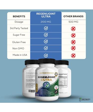 GREENVIFY RegeniJoint Ultra Maximum Strength Joint Support Supplement (1) - Buy Online on GoSupps.com