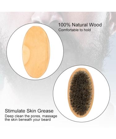 JTLB Men's Beard & Mustache Oval Brush Comb - Grooming Kit for Perfect Facial Hair & Shaving Care - Buy Online on GoSupps.com