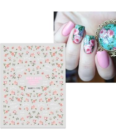 JMEOWIO 9 Sheets Spring Flower Nail Art Stickers Decals Self-Adhesive Colorful Summer Floral Nail Supplies Nail Art Design Decoration Accessories - Buy Online on GoSupps.com