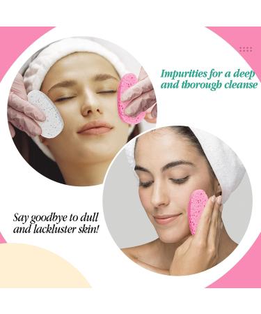 60 Heart-Shaped Compressed Facial Sponges for Beauticians | Pink & White Washing & Peeling Sponges | Perfect for Deep Cleaning & Skin Care - Buy Online on GoSupps.com