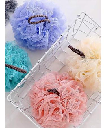 2 Pcs Shower Loofahs Bath Sponge 40g Shower Pouf Soft Net Body Scrubber Bath Scrunchies for Men and Women Exfoliating Shower Sponge