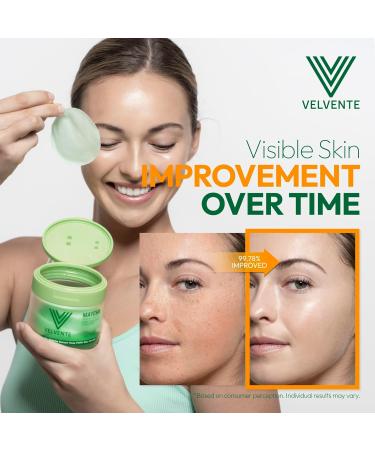 Velvente Matcha Toner Pads All-in-One Skin Pads for Dark Spots Redness Acne-Prone Anti-Aging Brightening & Exfoliating Rose PDRN Recovery & Refining Korean Skincare All Skin Types 100 Pads - Buy Online on GoSupps.com