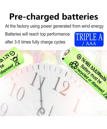 Buy 1.2V AAA 300mAh Ni-MH Rechargeable Batteries for Solar Lights - 20 Pack | Fast International Shipping - Buy Online on GoSupps.com