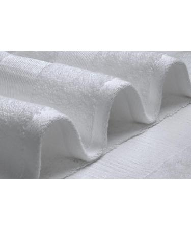 Luxury Resort Collection Soft Washcloth Face & Body Towel Set | 12x12 Plush & Absorbent Cotton | 12-Pack White Washcloths - Buy Online on GoSupps.com