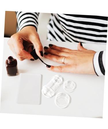 Ipetboom 4 Sets Nail Supplies Gel Nail Tools Beauty Supplies Nail Art Stamp Nail Beauty Tool Spachella Silicone Manicure Art Stamper Nail Kits Clear Stamp Acrylic Women's Flash Scraper Set - Buy Online on GoSupps.com