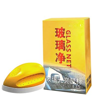 Glass Oil Film Remover Mouse-Shaped Car Glass Cleaner Brush for Clear Vision & Safe Driving Multi-Purpose Oil Film Remover for Car Window Home Window