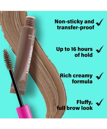 Boobeen Waterproof Eyebrow Mascara - Volumizing Brow Gel for Natural-Looking Long-Lasting Eyebrows in Taupe | International Shipping Available - Buy Online on GoSupps.com