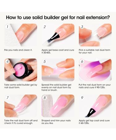 Gellen Solid Builder Gel for Nails - 3D Sculpting & UV Nail Extension Gel for Art - Clear Multifunctional Nail Gel for Beautiful Designs - Buy Online on GoSupps.com
