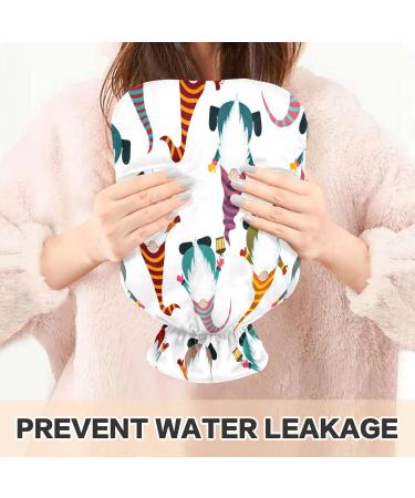 Christmas Gnome Hot Water Bottle - 2L Fleece Cover for Hot & Cold Therapy | International Shipping - Buy Online on GoSupps.com