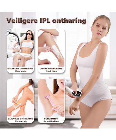 IPL Hair Removal Device - 990 000 Flashes for Men & Women | Painless Durable & Easy Home Use | Tent Hair Removal for Body Face & Bikini Zone - Buy Online on GoSupps.com