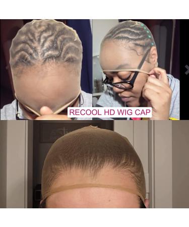RECOOL HD Wig Cap for Lace Front Wig - Transparent Wig Cap for Stocking Caps - Invisible Wig Accessories - 2 Pack (4 PCS) - Buy Online on GoSupps.com