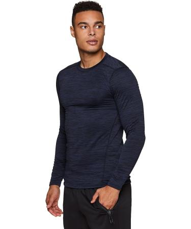 RBX Active Men's Insulated Base Layer Long Sleeve T-Shirt - Navy Blue | Size Large - Buy Online on GoSupps.com