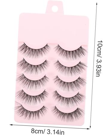 Beaupretty False Eyelash 5 Pair comfortable eye lashes makeup eyelashes christmas makeup accessory artificial eyelashes cosplay eyelashes thick eyelashes eyelashes False Eyelashes manual 3d - Buy Online on GoSupps.com