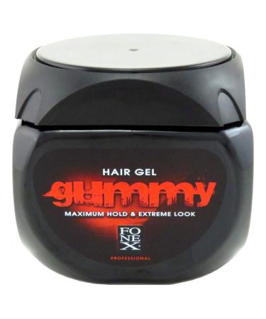 Gummy Hair Gel Maximum Hold Extreme Look 23.5 Ounce (700ml) (3 Pack)