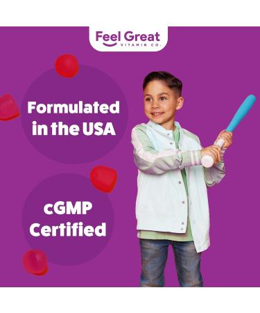 Feel Great Kids Calm Magnesium Gummies - Magnesium Supplement for Children - Magnesium Citrate Gummies - 60 Count Kids Magnesium 60 - Buy Online on GoSupps.com
