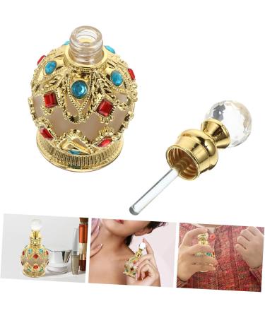 Didiseaon Essential Oil Bottle Make up Fancy Travel Alloy 8.3x3.5cm Golden - Buy Online on GoSupps.com