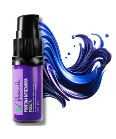 ALUMINALIA Intense Purple Softening Protein for Highlights Blondes Blue and Grey Hair Coloured Protective Face Mask Removes Orange and Yellow Tints Intense Blonde Hair (30ml)